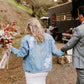 White Lace Women’s Relaxed Fit Denim Jacket
