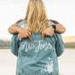 Custom White Floral Women's Relaxed Fit Denim Jacket