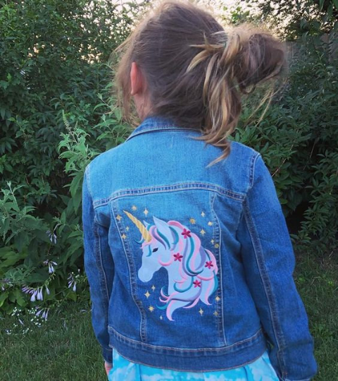 DESIGN DEPOSIT for 1 Custom Kids Denim Jacket