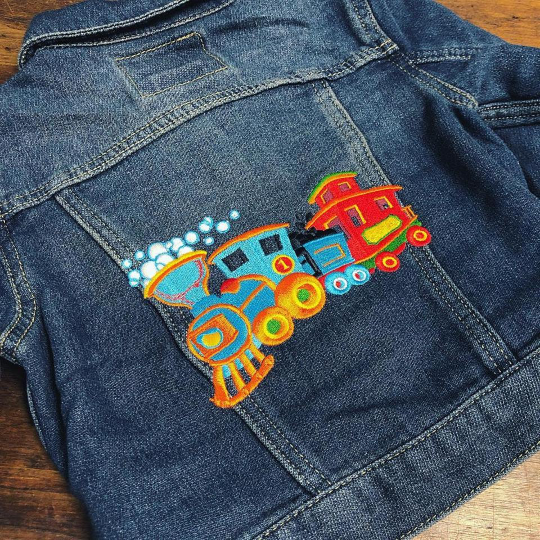 Custom Denim Path - Personalized Kids Denim Patch Jacket