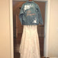 Custom White Floral Women's Relaxed Fit Denim Jacket