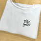 Custom Women's White Sponge Fleece Wide Neck Sweatshirt