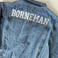 Block Text Name With Script Mrs Women’s Relaxed Fit Denim Jacket