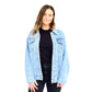 Block Text Name With Script Mrs Women’s Relaxed Fit Denim Jacket
