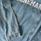Block Text Name With Script Mrs Women’s Relaxed Fit Denim Jacket