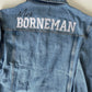 Block Text Name With Script Mrs Women’s Relaxed Fit Denim Jacket
