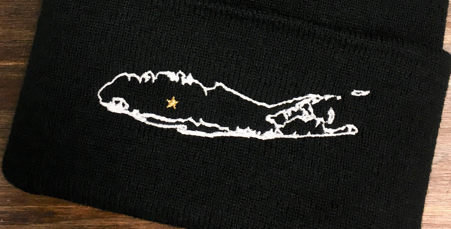 Long Island Cuff Beanie With CUSTOMIZED Star Placement
