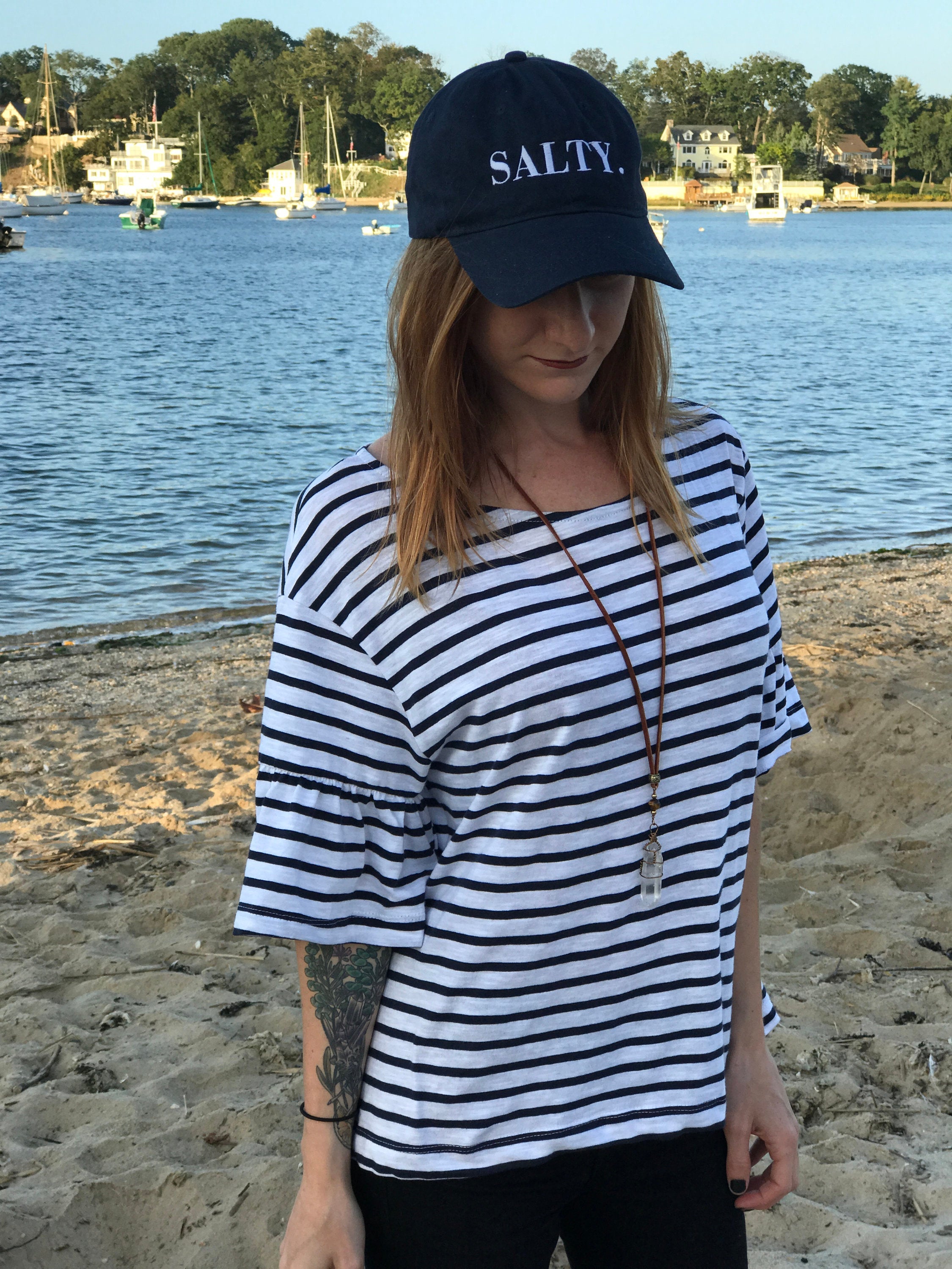 SALTY. Navy Blue Dad Hat