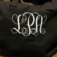 Custom Monogram Weekender Zippered Overnight Bag