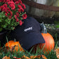 GLOW IN THE DARK spooky Black Dad Hat