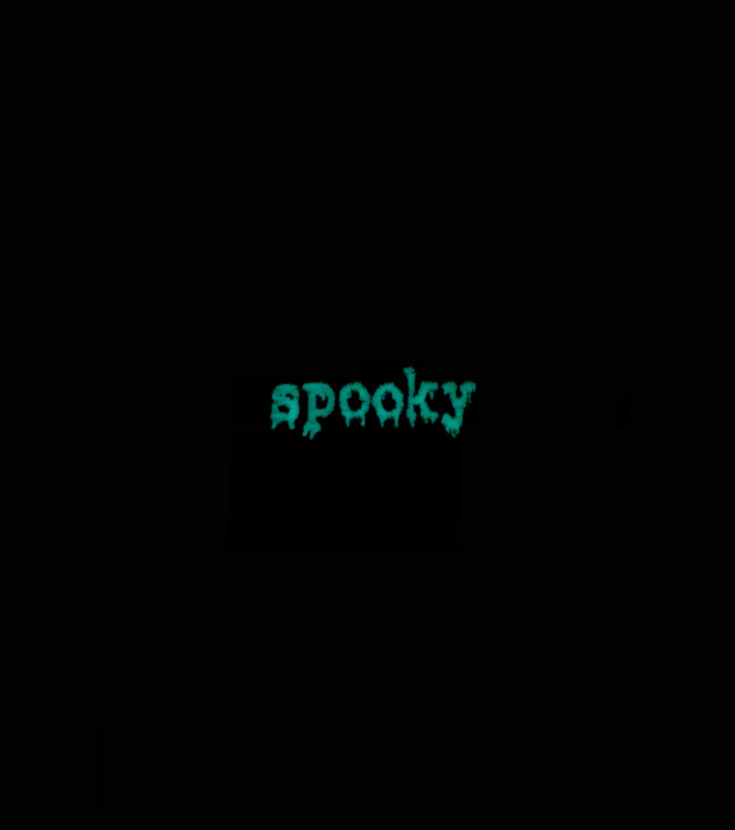GLOW IN THE DARK spooky Black Dad Hat