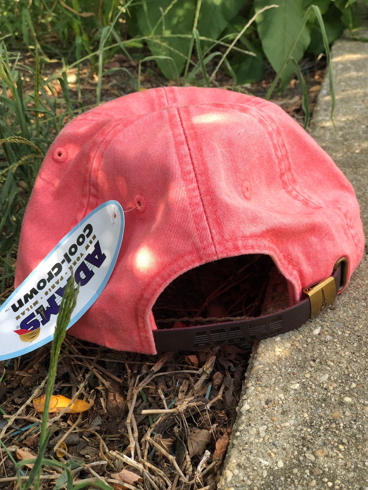Palm Tree Coral Pink Tropical Dad Hat