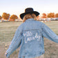 Custom Text Women's Relaxed Fit Denim Jacket