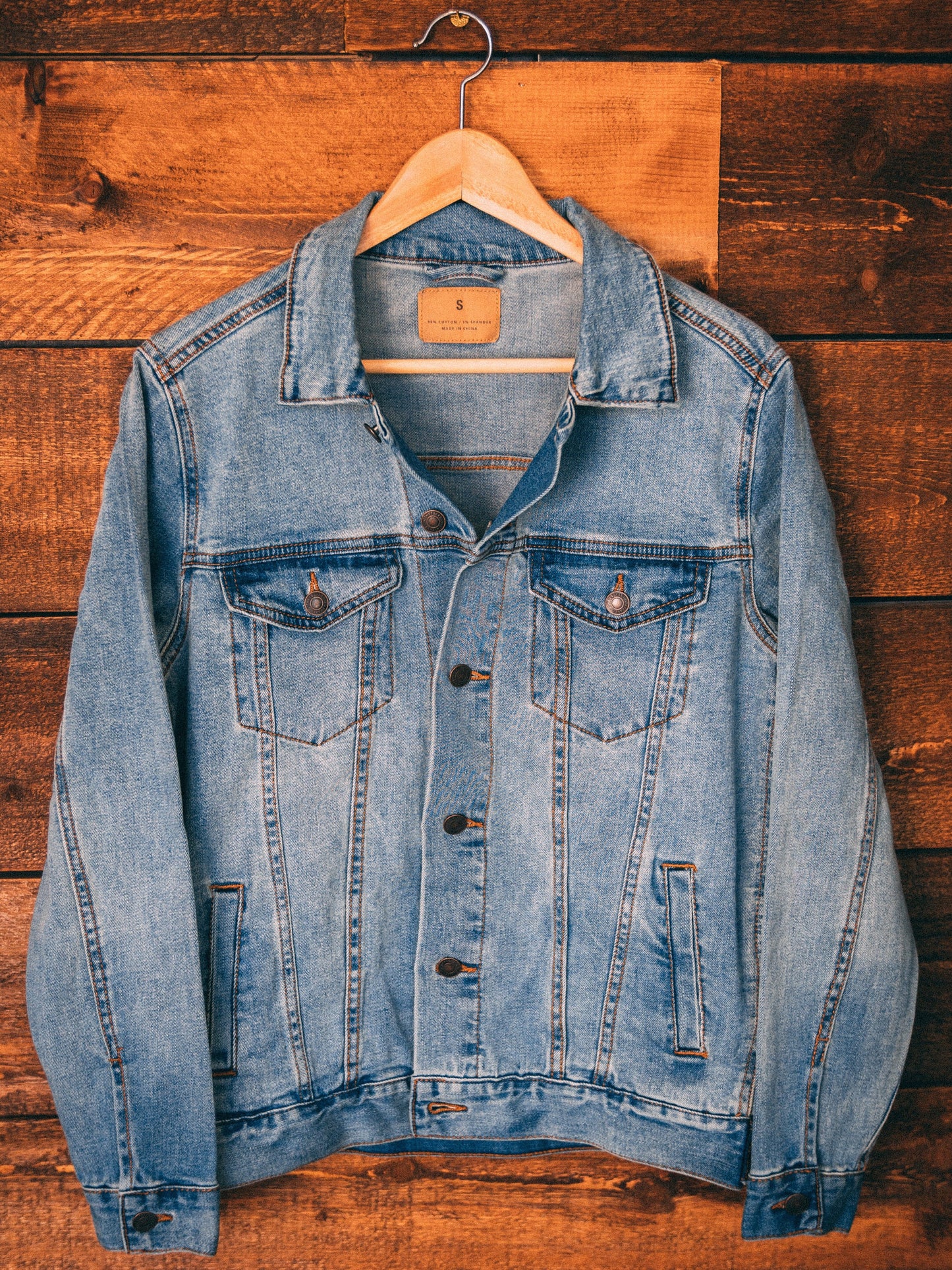 DESIGN DEPOSIT for 1 Custom UNISEX LIGHT WASHED Denim Jacket