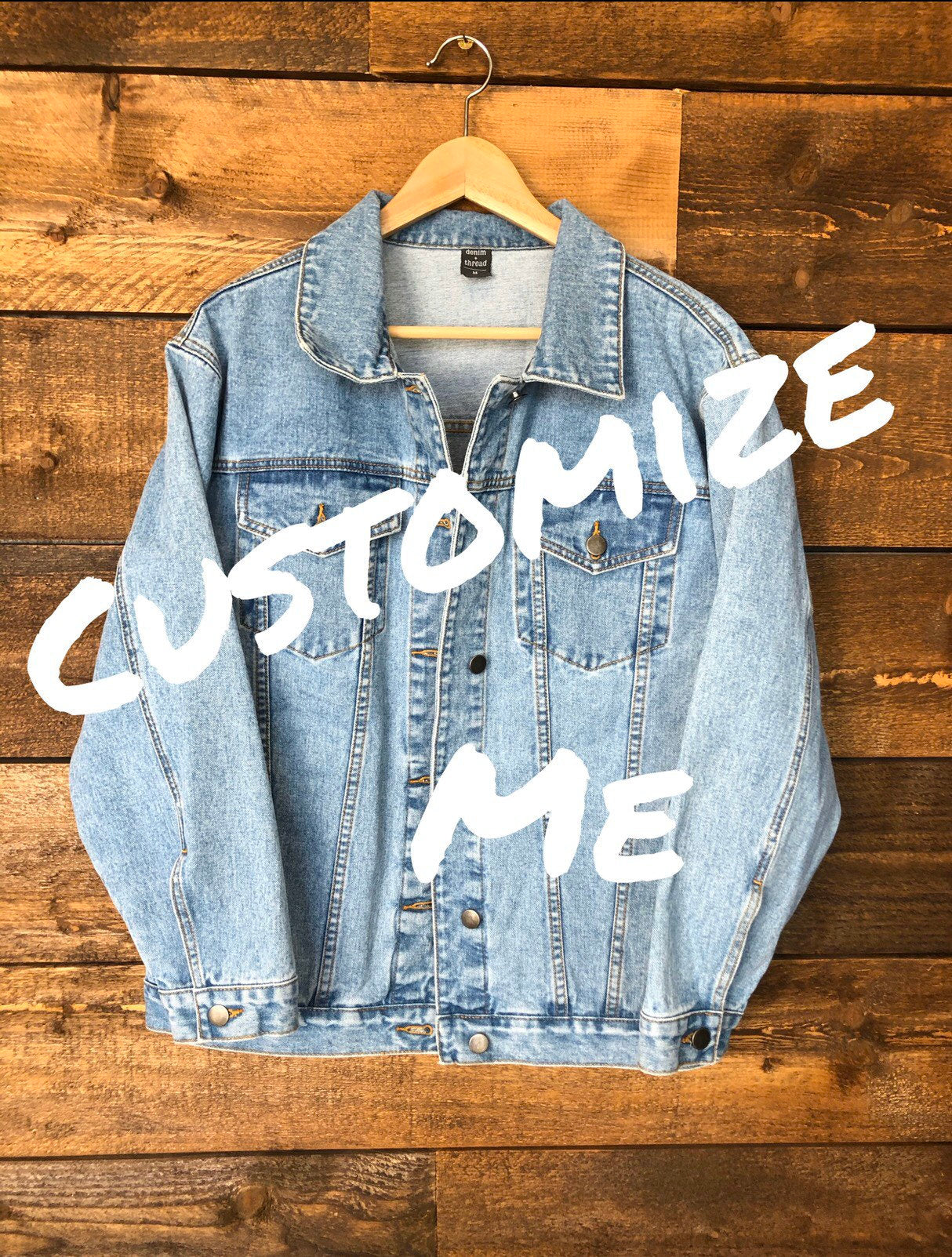 DESIGN DEPOSIT for 1 Custom Women's RELAXED FIT Denim Jacket