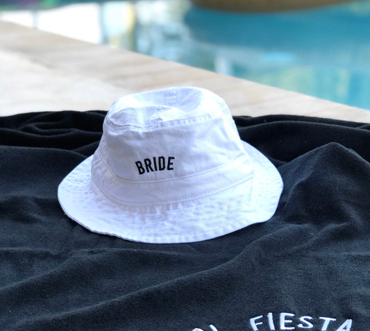 BRIDE White Bucket Hat