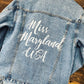 Custom Text Women's Relaxed Fit Denim Jacket