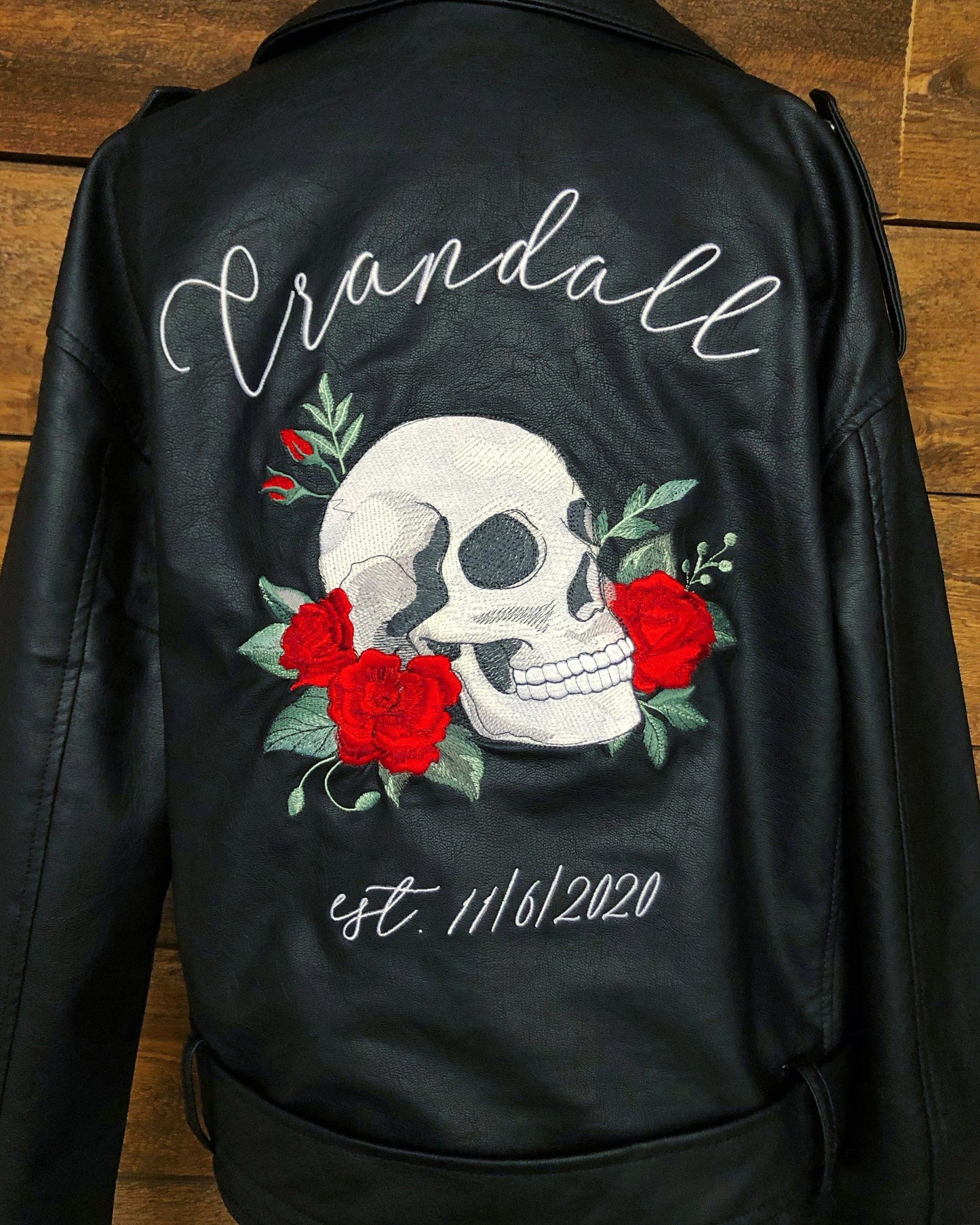 DESIGN DEPOSIT for 1 Custom Women's BOYFRIEND STYLE Faux Leather Jacket
