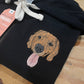 Custom Pet on Zip Up Hooded Sweatshirt