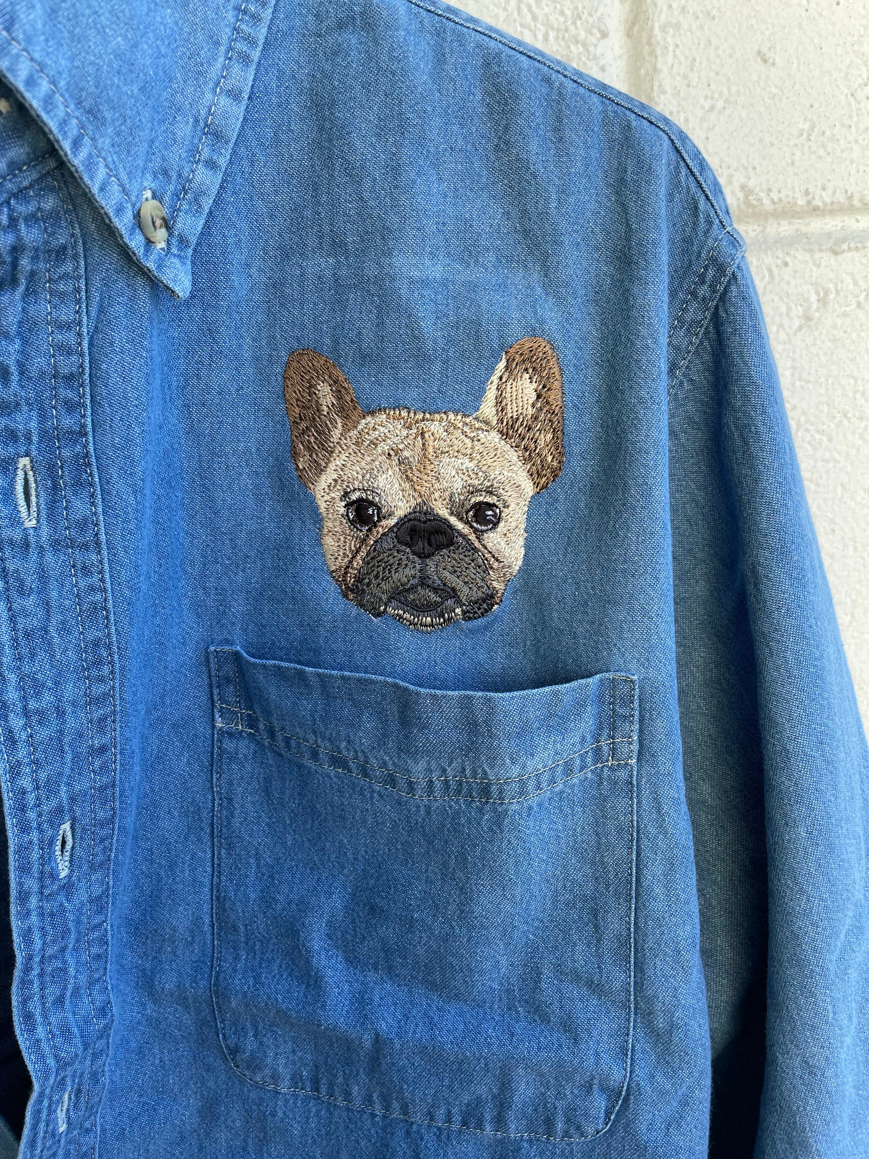 Pet Over Pocket Oversized Denim Shirt