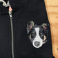 Custom Pet on Zip Up Hooded Sweatshirt
