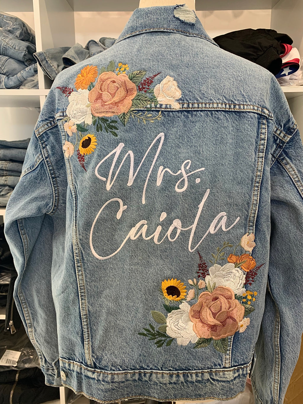 DESIGN DEPOSIT for 1 Custom Women's FITTED Denim Jacket