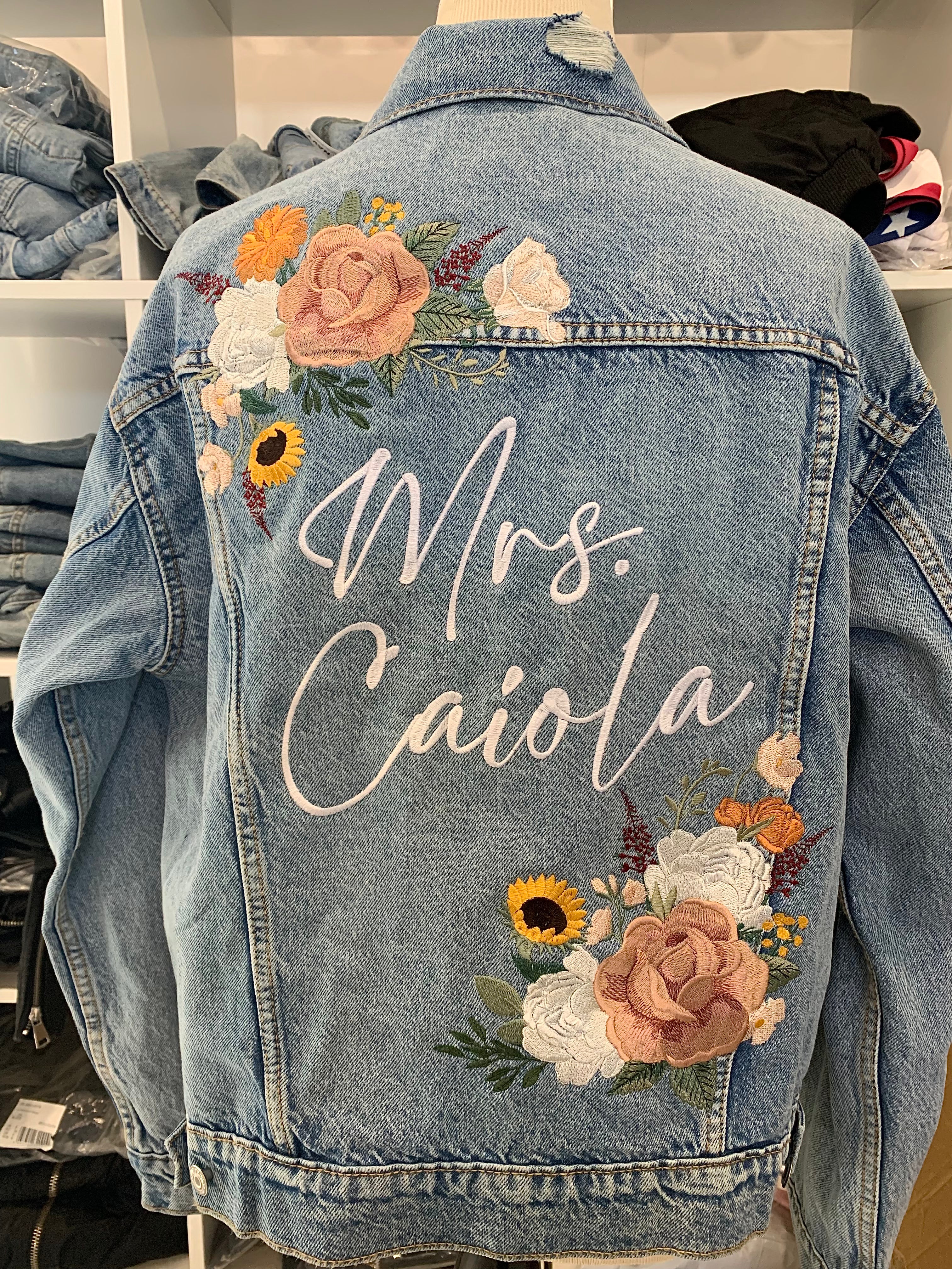 DESIGN DEPOSIT for 1 Custom Women's FITTED Denim Jacket