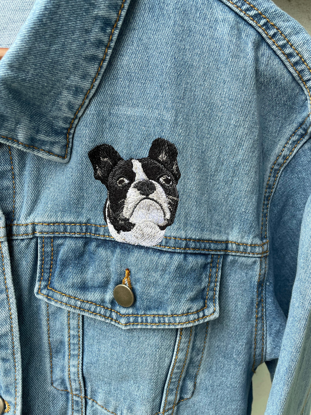 Your Pet Over Pocket Relaxed Fit Denim Jacket