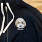 Custom Pet on Zip Up Hooded Sweatshirt
