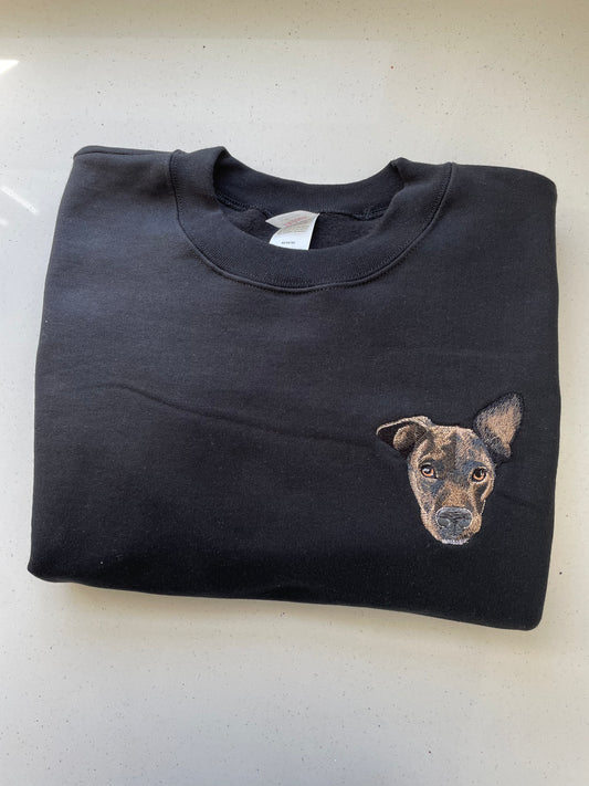 Custom Pet on Crewneck Sweatshirt