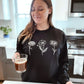 Embroidered Birth Flower Unisex Crewneck Sweatshirt