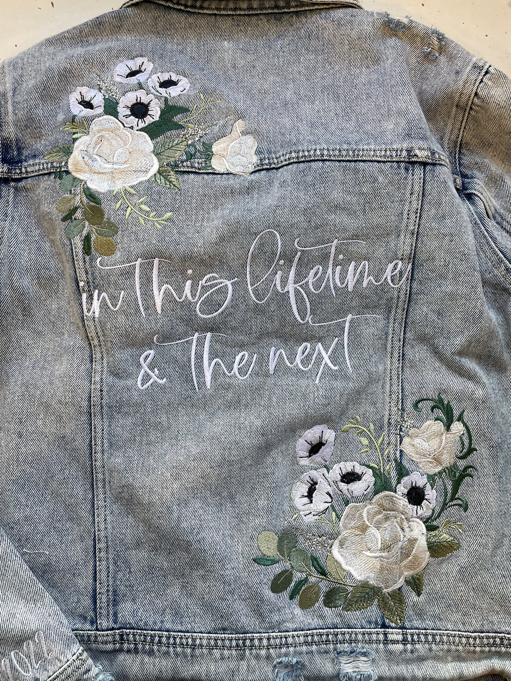 DESIGN DEPOSIT for 1 Custom Women's FITTED Denim Jacket