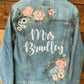 DESIGN DEPOSIT for 1 Custom UNISEX LIGHT WASHED Denim Jacket