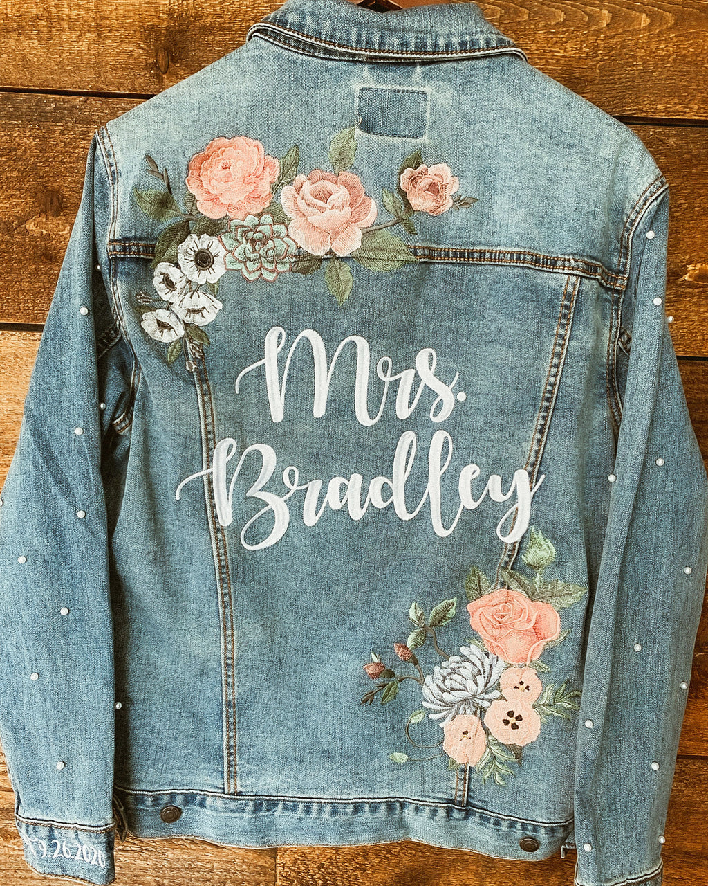 DESIGN DEPOSIT for 1 Custom UNISEX LIGHT WASHED Denim Jacket