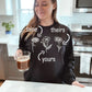Embroidered Birth Flower Unisex Crewneck Sweatshirt