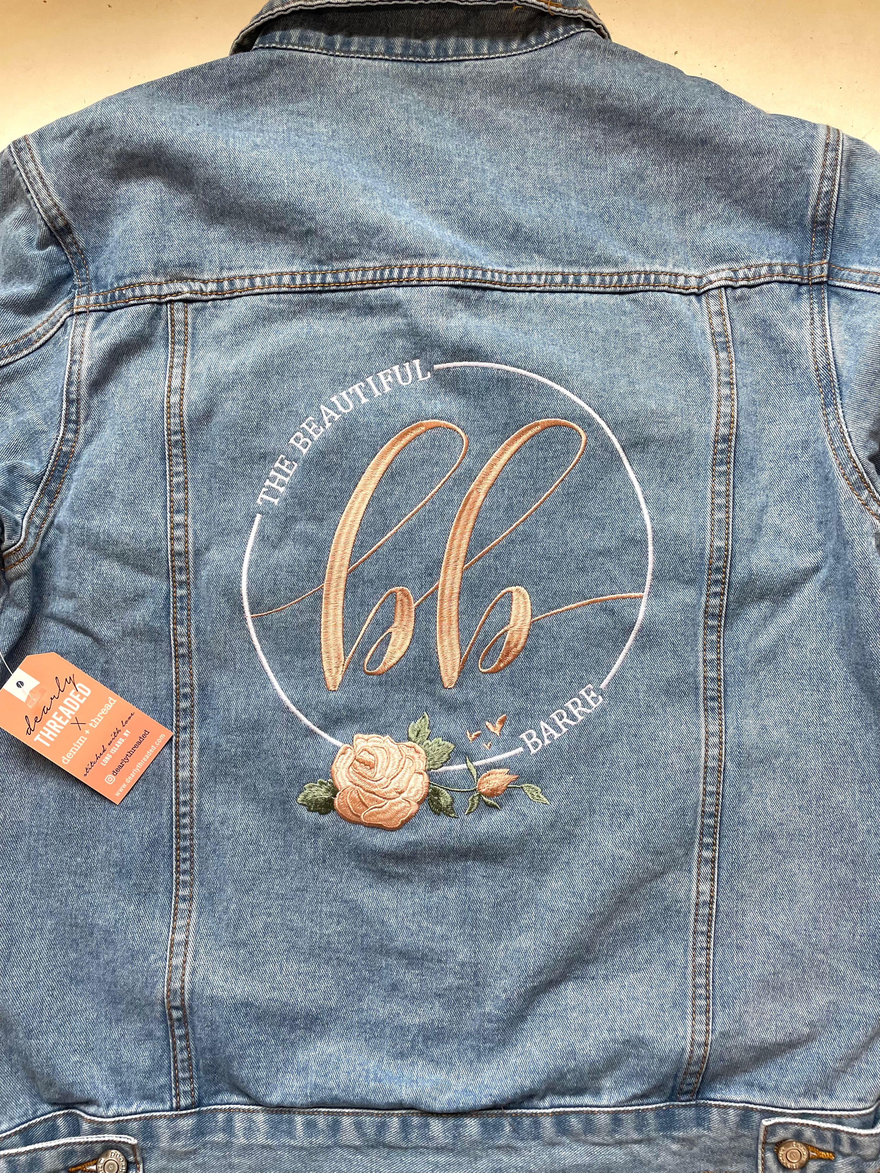 Custom Logo Women's Relaxed Fit Denim Jacket