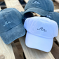 Embroidered Waves Hat